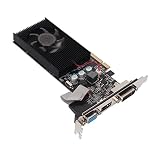 GT610 グラフィックス カード、ゲーム GPU 用 2GB DDR3 64 ビット ビデオ カード、HDMI VGA DVI 付きコンピュータ グラフィックス カード、解像度 2560x1600、ロープロファイル グラフィックス カード (GT610 2GD3 64BI)