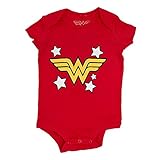 Wonder Woman幼児ベビーロンパースクリーパー カラー: レッド