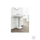 Cheviot 511 – 20-wh-8ホワイトメイフェアPedestalシンクwith 8 "蛇口ドリル