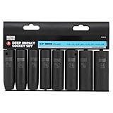 APEX TOOL GROUP-ASIA 119073 Master Mechanic 1/2 Drive Deep Standard Impact Socket Set (8 Piece) [並行輸