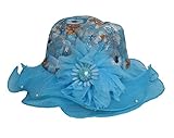 (ビグッド)Bigood ベビー 赤ちゃん 子供用帽子 バケットハット キャップ つば広帽子 日焼け止め帽子 アウトドア 旅行 通学（ブルーG）