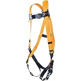 Honeywell T4500/UAK Miller Universal Size Titan Non-Stretch Full Body Harness with Sliding Back D-Ri