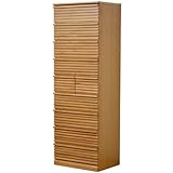 ライフスタイリングショップ チェスト 9段 木製 ストライプ 幅60.5cm 衣類収納 ダークブラウン LS-285LB