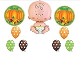 Lil Little Pumpkin FallベビーシャワーパーティーBalloons Decorations Supplies