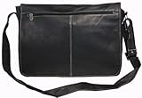 David King & Co 8189B Deluxe E-W Full Flap Messenger - Black