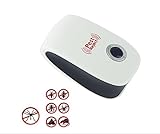 PIKANCHI 超音波式害虫駆除機 害虫駆除装置 ネズミ撃退器 コンセント式 虫 アリ 鼠 ゴキブリ 蚊 蜘蛛 避け 駆除 退治対策 追い払う（ホワイト）