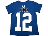 Andrew Luck Indianapolis Colts Jersey名前と番号Tシャツ Small 8 ブルー