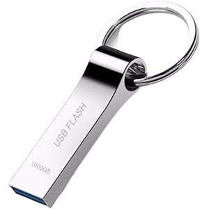 USBメモリ 1TB USB 3.0 高速 1000GB USBメモリースティックシルバーキーホルダーUSB フラッシュ…