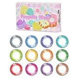カラコン アシストシュシュ パピーラ ワンデー シロップ 1箱6枚入 AssistChouChou Puppilla 1day Syrup 8.6mm 14.5mm PWR：-3.50／COLOR：ザクロシロップ