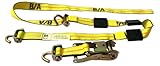 BA製品ba-sjr100-x4 , Set of 4 Car Hauler、トランスポートトレーラーTie Down Straps & Ratchets