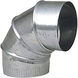 Imperial Manufacturing GIDDS-131471 4 Galvanized 90 Degree Adjustable Elbow 28 Gauge [並行輸入品]