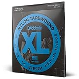 D'Addario ダダリオ ベース弦 ブラックナイロンワウンド Medium .050-.105 ETB92M 【国内正規品】