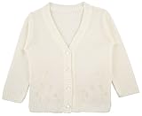 Lilaxベビー女の子基本的な長袖ニットカーディガンセーター