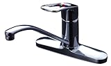 ミズタニバルブ 【キッチン用混合栓】 2穴台付シングルレバー水栓 取付ピッチ200mm MK510TMM