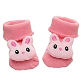 3組 ノンスリップ新生児幼児靴下快適な暖かいノンスキッドストッキングベビーバースデーギフト6-12ヶ月-A04