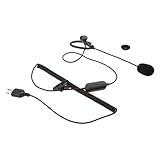 Fenteer ミッドランドGXT400 / 450ラジオに対応　イヤーフック　イヤーピース　ヘッドセット　PTT MIC 2ピン　ブラック　軽量 携帯便利