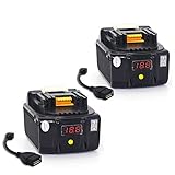 マキタ BL1830 マキタ18V 互換バッテリー BL1860USB 6000mah (6.0Ah) BL1840 BL1850 BL1860 残容量表示　リチウム イオン 電池　USBコンセント差