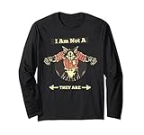 Unisex I Am Not A Werewolf They Are Long Sleeve T-shirt Medium Black [並行輸入品]