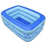WENJUN インフレータブル折りたたみバスタブベビープール子供用プールインフレータブルプール大人用バスタブ ( 色 : 青 , サイズ さいず : 135*90*60cm )