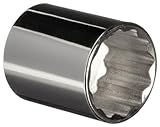 Martin ST1234 Alloy Steel 1-1/16 Type III Opening 1/2 Square Drive Socket 12 Points Standard 1-3/4 L