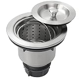 Ticor 3 – 1 / 2 " pull-outキッチンシンク廃棄物バスケットStrainer Assemble W /蓋カバーRustproof 304ステンレススチール