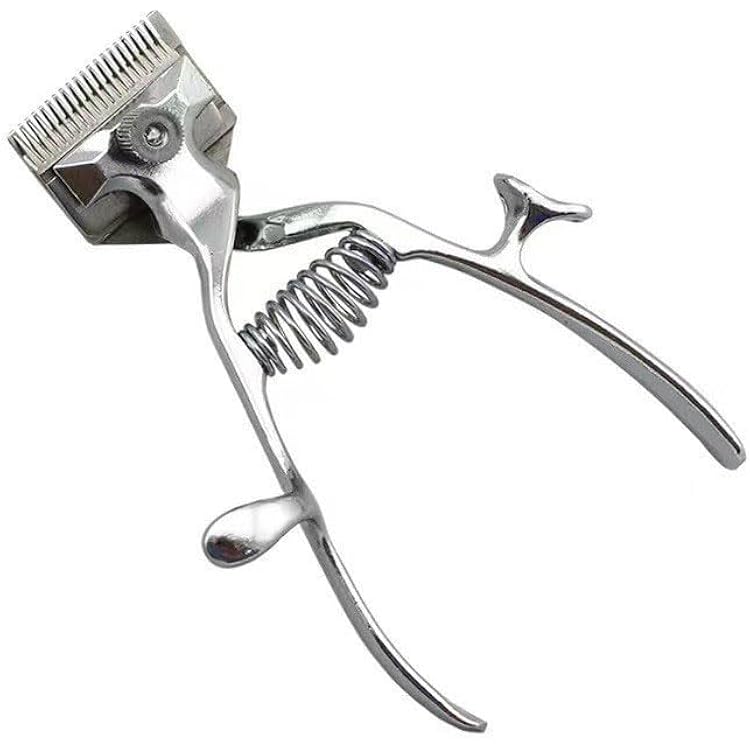 Amazon.co.jp: 伝統的な理髪ツール、歯の細かい手バリカン手動バリカン
