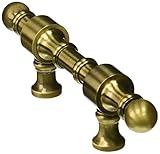 Allied Brass RW-3/3-ABR Retro Wave Collection Smooth Cabinet Pull with 1/2 Diameter, 3, Antique Bras