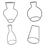 Flameer 2/4個　花瓶ホルダー　花瓶　ポット　多個セット　エレガント　テーブル　お店　家庭用　デコレーション　飾り　全5種選べる　 - 4個；タイプ4