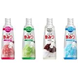 井村屋 かき氷シロップ 「氷みつ」 2016・4種セット（メロン・イチゴ・みぞれ・ハワイアンブルー）各330g