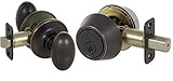 Callan KE3007 Carlyle Series Grade 3 Keyed Entry Knob & Single Cylinder Deadbolt Set, Edged Bronze