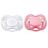 Avent Freeflow Silicone Pacifiers, 0-6 Months Girl Colors by Philips Avent [並行輸入品]
