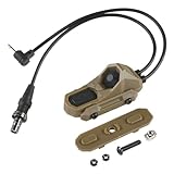 WoSporT Unity Tactical AXONスタイル デュアルスイッチ PEQ/2.5mmプラグ+SFライトプラグ Tan