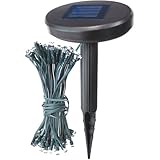 【太陽光充電式】 SUNDALE ソーラー デコレーション LED ライト 100灯 ホワイト MCZ-5263 <38588>