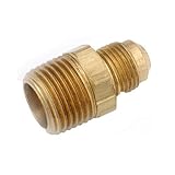 anderson metals corp 714048-0608 3/8 -Inch Flare x 1/2 -Inch Male Iron Pipe Thread, Brass Connector 