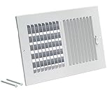 EZ-FLO 61612 Two-Way Sidewall/Ceiling Register [並行輸入品]