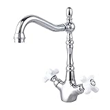 Homyl 真鍮製　高品質　キッチン　家庭　錆びない　洗面器　蛇口　270x205mm　全２色 - 銀