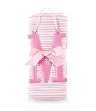 Mud Pie Cotton Receiving Blanket, M/Pink by Mud Pie