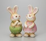 陶器カントリーラビット　ミロラビットL　4個セット