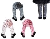Taiycyxganベビーガールズメアリージェーンタイツ幼児レギンスストッキングショーツ冬3 - Pack US サイズ: 24-36 months