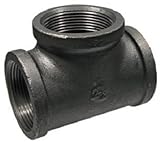 Mueller Industriesティー可鍛性鉄継手4 "ブラック