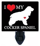 Night Light – I Heart My Cocker Spaniel – Love – 犬