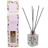 リードディフューザー 80ml ルームフレグランス 芳香剤 ブラックチェリー ホワイトムスク ラベンダーオレンジ 置き型 インテリア 富士 FUJI JAPAN (ラベンダーオレンジ)