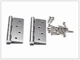 4" x 3"304ステンレス家具丁番 2枚入り ボルト付き