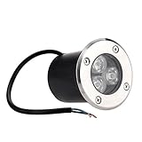 3LED ライト アウトドア ガーデンライト 埋め込み式 3W IP67防水 85-265V AC 高輝度 長寿命 玄関先 屋外 庭 芝生 車道 歩道などに最適 防犯対策 雰囲気作り 昼光色 Mate