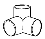 Side Outlet elbow1 " SxSxS by Charlotte mfrpartno pvc025101000