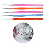 レース編み用 かぎ針セット 5本入り 【0.5~1.5mm】 編み針 細い レース針 手芸用品 ハンドメイド 編み物 きらきらぷんぷん丸 SGZ-001