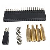 DSLRKIT 13.5mm GPIOおよびPoE ピンヘッダー高さ増加エクステンダー Raspberry Pi 5 4B 3B+ 3B用 (2個パック)