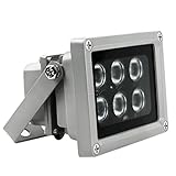 Jhua 6 LED赤外線イルミネーターライト850 nm 90 °広角視覚範囲高電力IR赤外線ライトLED赤外線ライトCCTVカメラ暗視フィルライトfor IPカメラ/ CCTVセキュリティカメラ