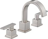 Delta 3553LF-SS Vero Two Handle Widespread Lavatory Faucet, Stainless [並行輸入品]