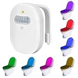 USB充電式トイレ夜ライトモーション活性化トイレ常夜灯、防水、Toilet Seatライトwith 12色と3明るさのレベルの公衆トイレバスルーム(ホワイト)